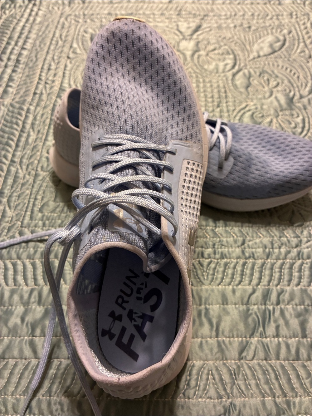 Women's Under Armour Pretty Light Blue Athletic Running Shoes